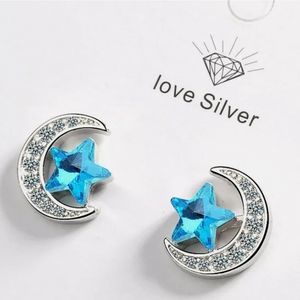 Beautiful Moon & Star Earrings